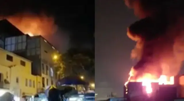 Incendio en Mesa Redonda: siniestro se habría originado en almacén de plásticos Incendio en Mesa Redonda: siniestro se habría originado en almacén de plásticos