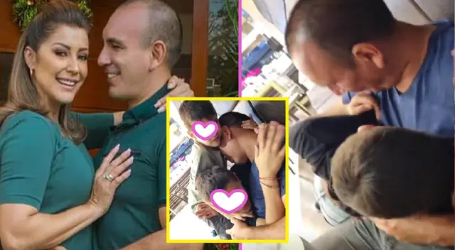 Karla Tarazona enternece a fans con tierno video de su esposo y sus hijos.
