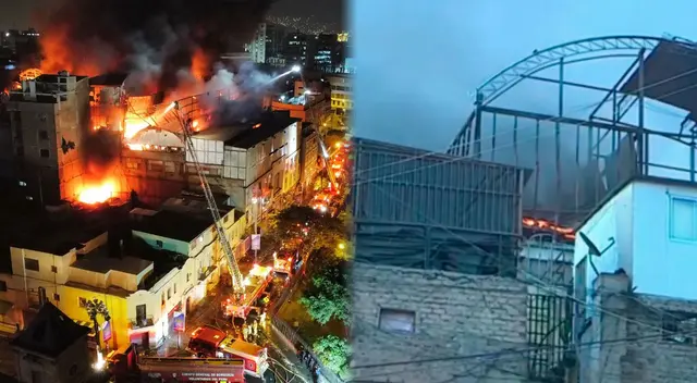 Llamas se reavivaron en dos puntos de la galería tras los escombros que aún son difíciles de limpiar