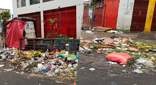 Gran cantidad de basura se registra este 1 de enero del 2022 en La Victoria