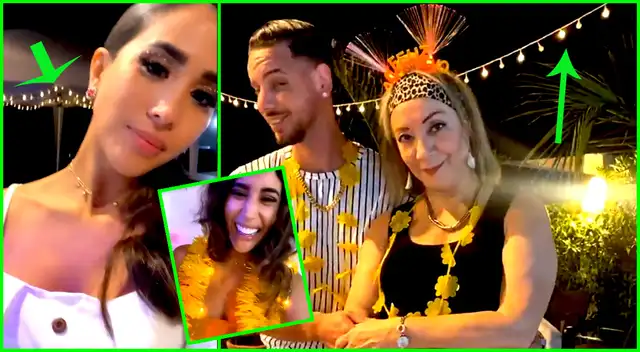 Melissa Paredes y Anthony Aranda se lucen felices en fiesta de fin de año 2021.