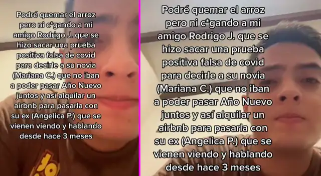 El joven reveló la identidad de los involucrados.