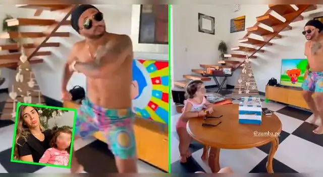 Zumba se ganó el corazón de Larita, hija de Mario Hart y Korina Rivadeneira.