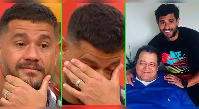 Yaco Eskenazi se mostró afectado por la pérdida de su padre.