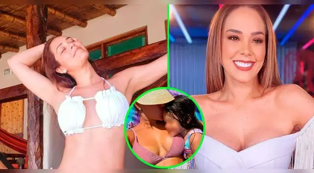 Karen Schwarz evidenció su cuerpo real y con imperfecciones.