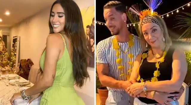 Melissa Paredes y Anthony Aranda recibieron el 2022 juntos.