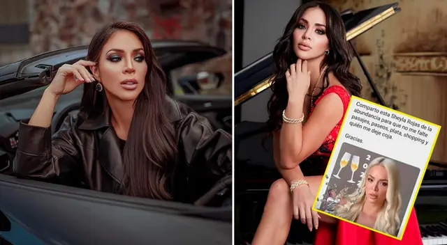Sheyla Rojas se divierte con divertidos mensajes de sus fans.