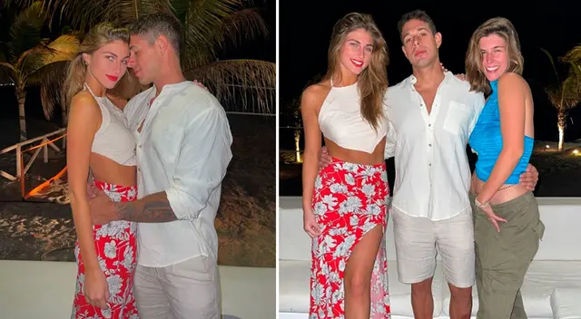 Hugo García derrocha amor con su novia Alessia Rovegno.