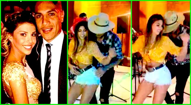 Paolo Guerrero y Alondra Garcia Miró se lucen bailando de lo lindo en cumpleaños del excapitán.