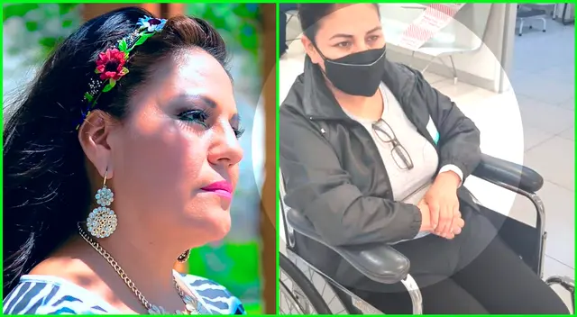 Dina Páucar pasó un susto grande.