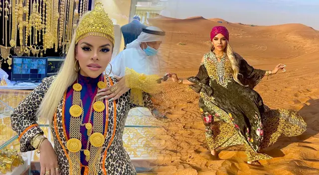 Josetty Hurtado se luce de oro.