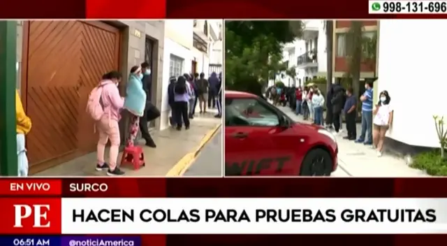 Tercera ola: personas madrugan en puntos de descarte gratuito de COVID-19 y reclaman escasez de pruebas [VIDEO]