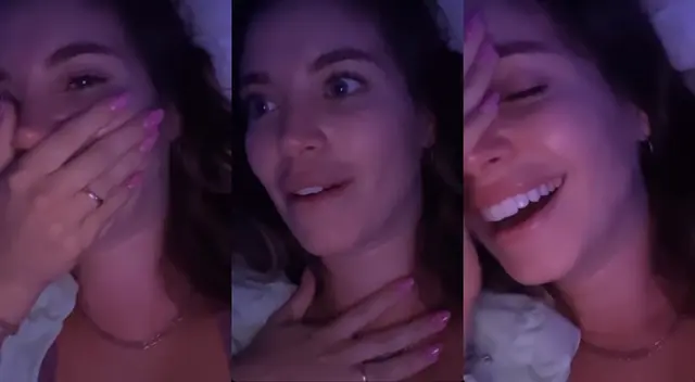 Flavia Laos contó cómo salió corriendo de su cama y fue a la calle sin ver cómo lucía, y que su mamá la persiguió con una manta. ¡Uy!