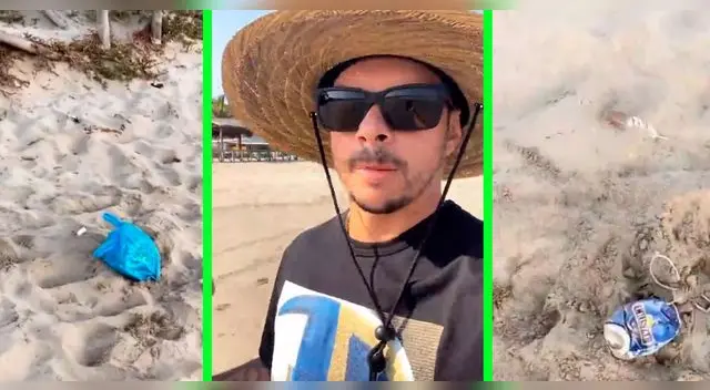 Mario Hart renegó de la basura de las playas. Mario Hart renegó de la basura de las playas.