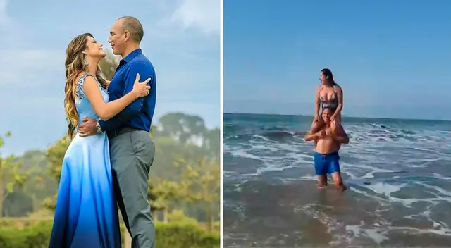 Karla Tarazona disfruta de su paseo familiar.