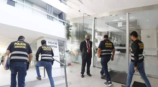 Fiscalía y la policía anticorrupción ingresan a oficina de Miraflores. Fiscalía y la policía anticorrupción ingresan a oficina de Miraflores.