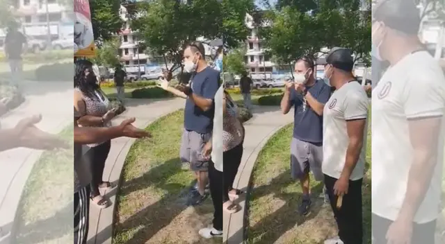 Ciudadanos de San Borja, incómodos con la presencia de personas extrañas al distrito que quieren realizarse la prueba de descarte COVID-19. Ciudadanos de San Borja, incómodos con la presencia de personas extrañas al distrito que quieren realizarse la prueba de descarte COVID-19.