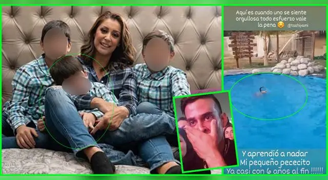 Karla Tarazona orgullosa de su hijo menor, fruto de su ex relación con Christian Dominguez.