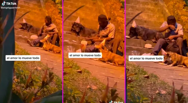 El joven no pudo evitar romper en llanto al celebrar su cumpleaños solo.