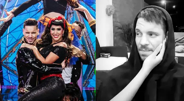 Melissa Paredes le hace tierna caricia en el rostro a Anthony Aranda tras Gato Cuba.