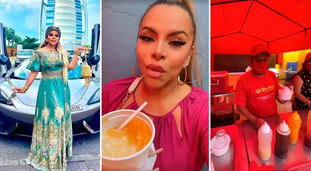 Josetty Hurtado se emocionó al comer una raspadilla. Josetty Hurtado se emocionó al comer una raspadilla.