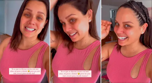 Andrea San Martín se mostró feliz al arreglarse.