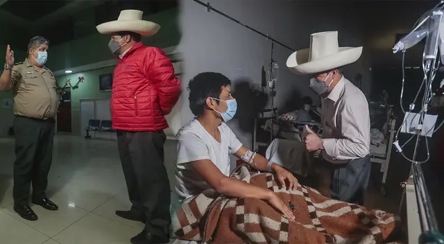 Pedro Castillo hizo visitas de madrugada a dos dependencias policiales y un nosocomio del Cercado de Lima.