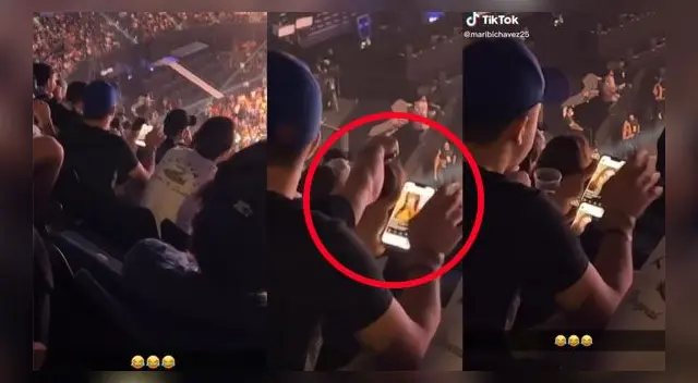 La singular escena se ha vuelto viral en las redes. La singular escena se ha vuelto viral en las redes.