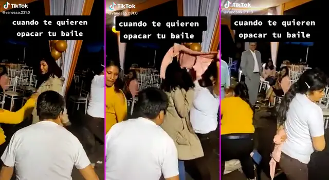 La mujer no dudó en empujar a la joven.