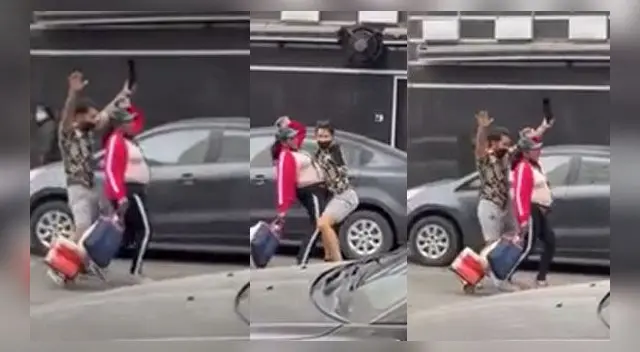 La escena se ha vuelto viral en las redes.