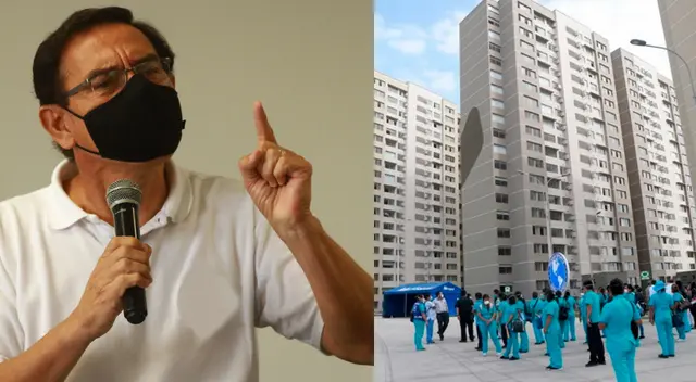 Martín Vizcarra, acudió a Villa Panamericana para hacer cuarentena por COVID-19.