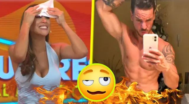 Melissa Paredes 'suda' al ver a su bailarín.