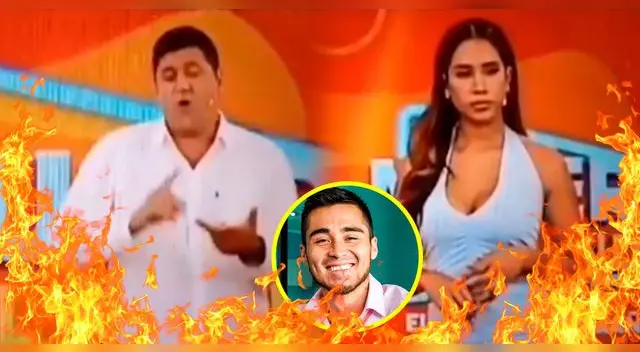 Melissa Paredes no supo qué cara poner al ver cómo llenaban de elogios a su ex.