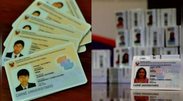 El carné universitario lo gestionan las universidades ante Sunedu.