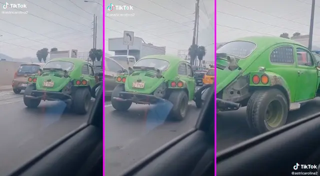 El conductor decidió transformar su auto en uno deportivo. El conductor decidió transformar su auto en uno deportivo.