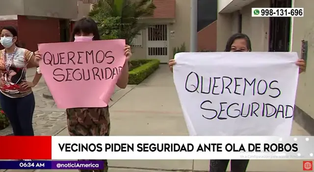 Surco: vecinos cansados de la ola de robos piden mayor seguridad con carteles [VIDEO]