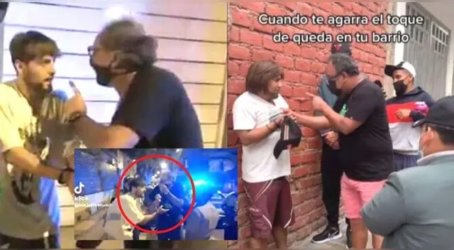 Jóvenes hacen parodia de padre que corrigió a su hijo frente a la PNP y serenos en Miraflores