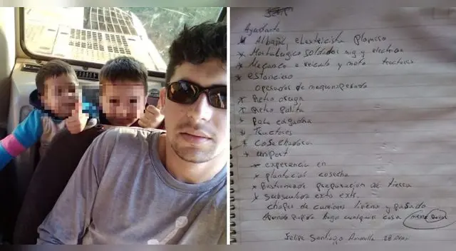Joven albañil desempleado hizo currículum a mano porque no tenía dinero para imprimir. Joven albañil desempleado hizo currículum a mano porque no tenía dinero para imprimir.