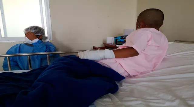 El menor también recibe apoyo psicológico , informó la Dra. Marga Callupe El menor también recibe apoyo psicológico , informó la Dra. Marga Callupe