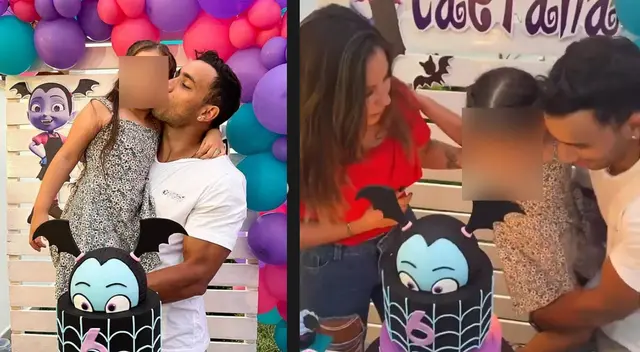Said Palao y Aleska Zambrano se reencuentran para celebrar juntos cumpleaños de su hija.