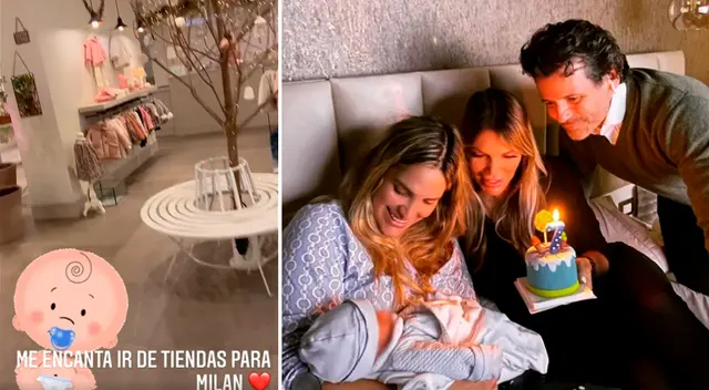 Jessica Newton no deja de hacer compras para su nieto.