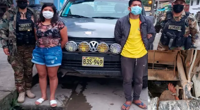 Los hermanos y el vehículo en el que llevaban la droga Los hermanos y el vehículo en el que llevaban la droga