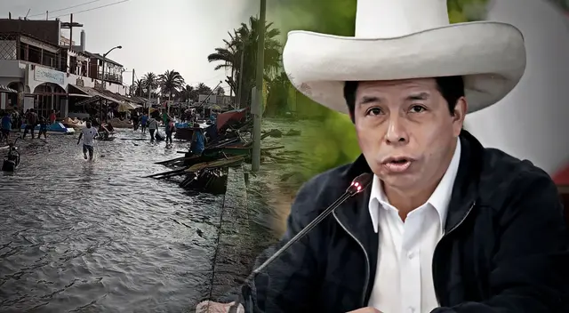 Pedro Castillo no ha emitido ningún pronunciamiento tras el oleaje anómalo registrado en las costas peruanas.