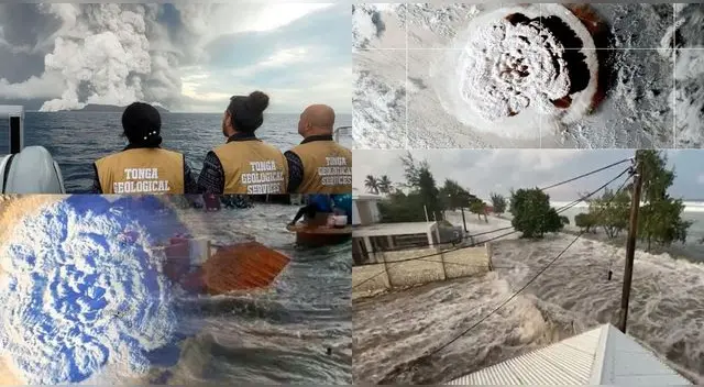 La actividad volcánica en Hunga Tonga-Hunga Ha’apai generó olas de gran altura y alertas en varios países del Pacifico. La actividad volcánica en Hunga Tonga-Hunga Ha’apai generó olas de gran altura y alertas en varios países del Pacifico.