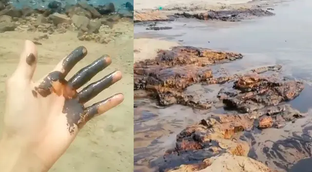 Derrame de petróleo alerta a los vecinos de Ventanilla