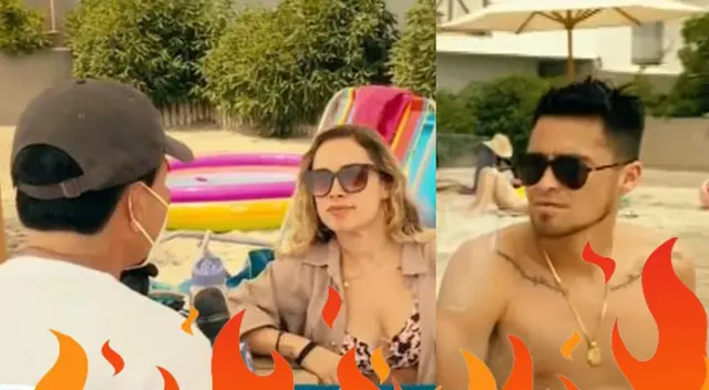 Raúl Romero, el conductor de Teledeportes, se le mandó con todo a la pareja de Rodrigo Cuba cuando él se había ido a nadar al mar durante la entrevista que le hicieron.