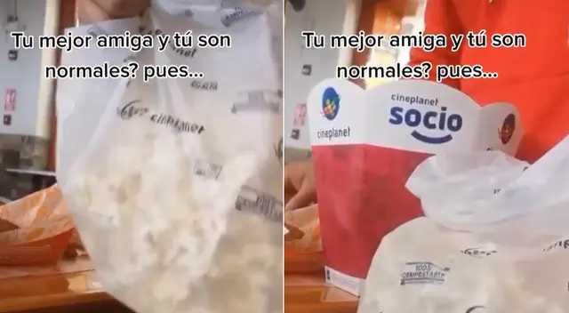 Singular escena de los jóvenes se hizo viral en las redes sociales.