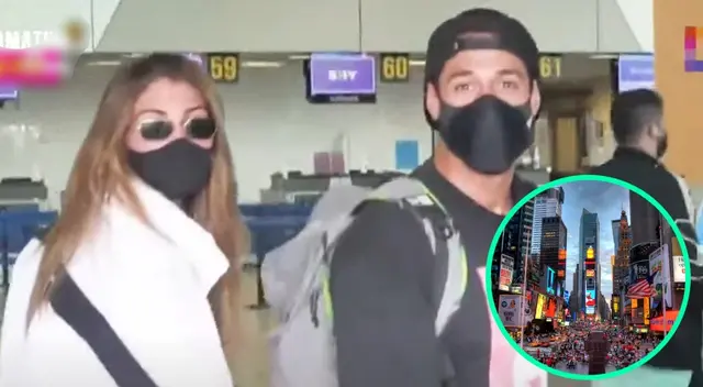 Hugo García se pronunció desde el aeropuerto después de que Alessia Rovegno renovara su visa de trabajo y dio a conocer que la acompañaría a EE.UU.