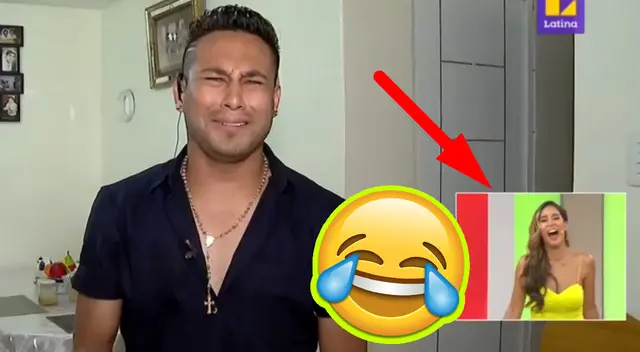 Jonathan Rojas es troleado por Melissa Paredes en vivo.