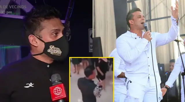 Christian Domínguez se ríe de las críticas por desafinar en evento y se defiende Christian Domínguez se ríe de las críticas por desafinar en evento y se defiende